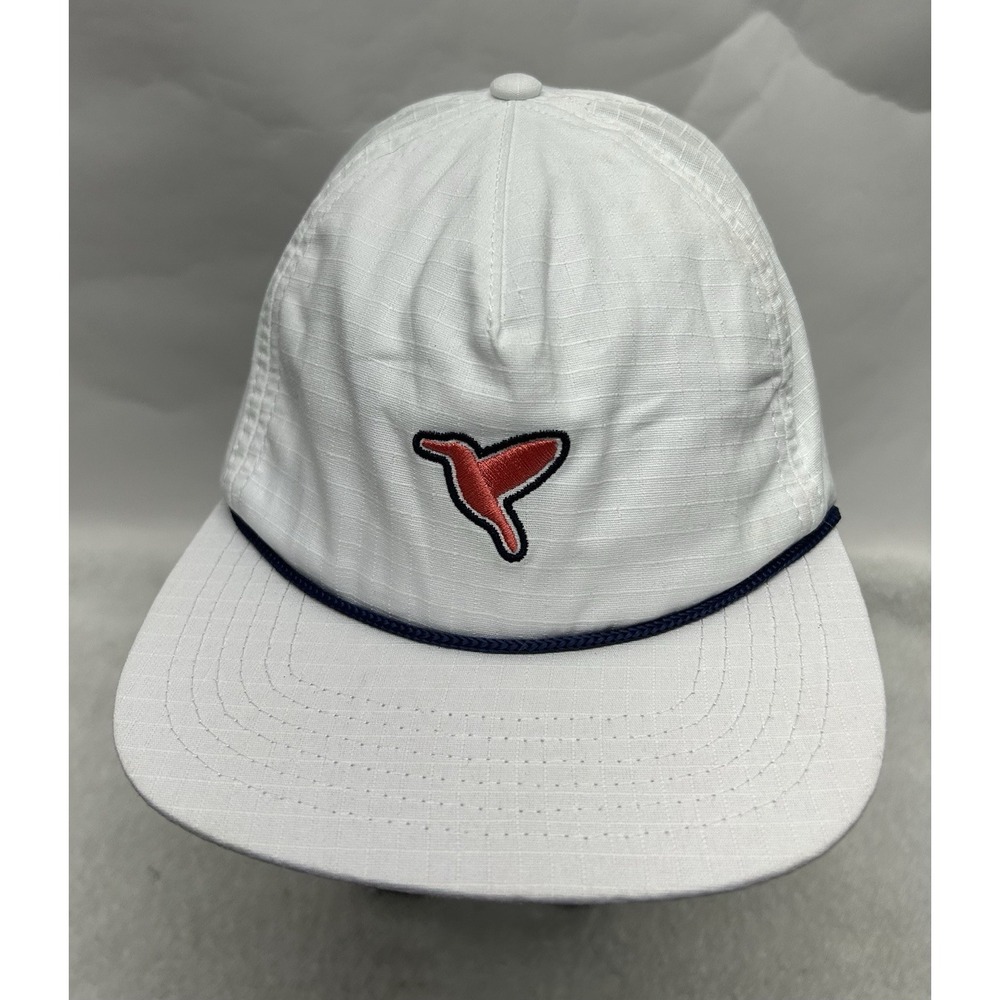 Birddogs Mens Adjustable White Snapback Golf Cap Hat